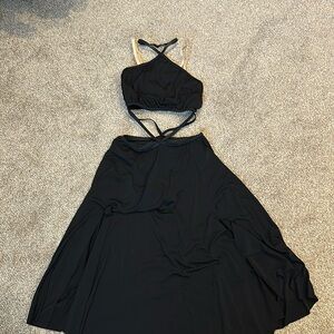 Black Halter Contemporary Dress Costume